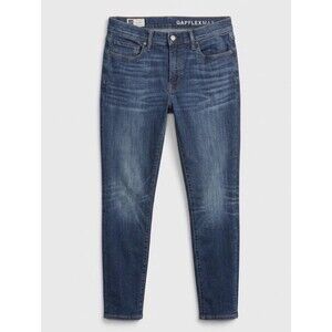 GAP GapFlex Max Skinny Blue Denim Jeans Medium Wash Mid Rise Stretch 5-Pocket